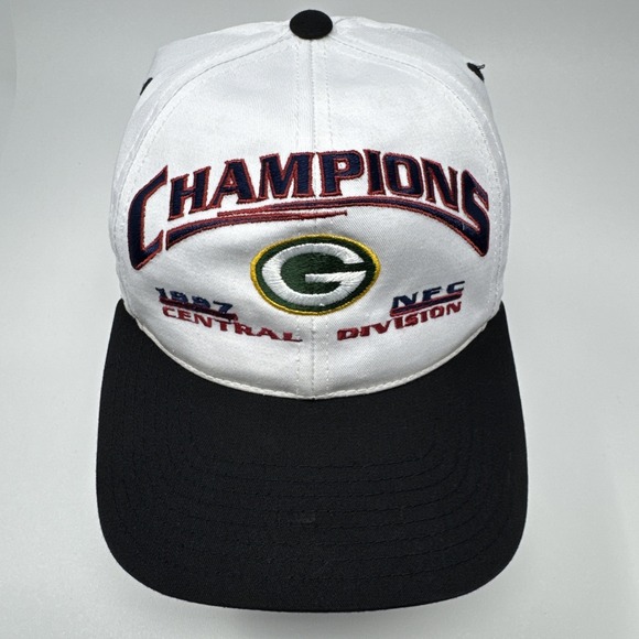 LOGO 7 Other - Green‎ Bay Packers Snapback Hat 1997 Central Division Champions Vintage